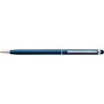 Alumínium golyóstoll érintővel, kék tollbetéttel, kék (3832-05CD)