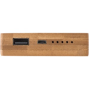 Bambusz powerbank, 6000 mAh, natr (powerbank)