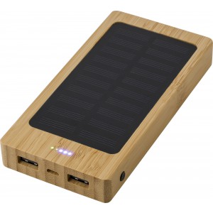 Bambusz powerbank, 8000 mAh, natr (powerbank)