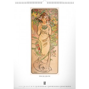 Falinaptr Alphonse Mucha 2024, 33  46 cm (naptr)