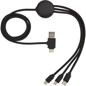 Gleam 5in1 light-up tltkbel, fekete (vezetk, eloszt, adapter, kbel)
