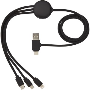 Gleam 5in1 light-up tltkbel, fekete (vezetk, eloszt, adapter, kbel)