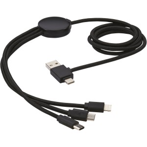 Gleam 5in1 light-up tltkbel, fekete (vezetk, eloszt, adapter, kbel)