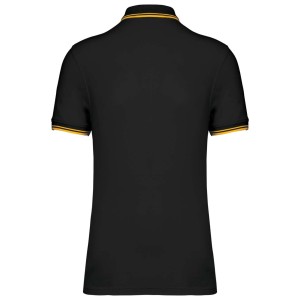 Kariban frfi rvidujj gallros pl, Black/Yellow (gallros pl, 90-100% pamut)