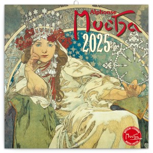 Lemeznapt�r Alphonse Mucha 2027, 30 � 30 cm