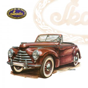 Lemeznaptr Classic Cars ? Vclav Zapadlk 2024, 30  30 cm (naptr)