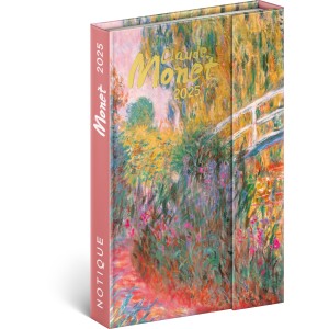 Mgnessel zrd agenda diary Claude Monet 2024, 11  16 cm (naptr)