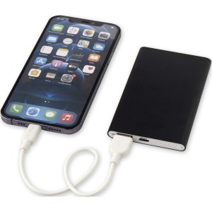 Pep Type-C jrahasznostott alumnium powerbank, 4000 mAh, fekete (powerbank)