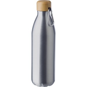 Lucetta alumnium palack, 500 ml, ezst (vizespalack)